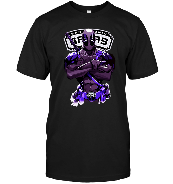 San Antonio Spurs "deadpool" Crossover T-Shirt San Antonio Spurs "deadpool" Crossover T-Shirt